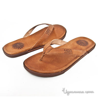 Вьетнамки UGG, цвет цвет светло-коричневый