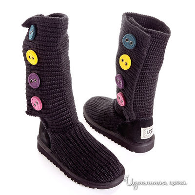 Сапоги UGG, цвет цвет черный