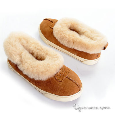 Тапочки UGG, цвет цвет светло-коричневый