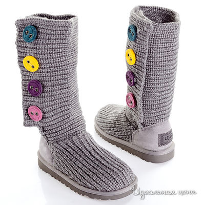 Сапоги UGG, цвет цвет серый