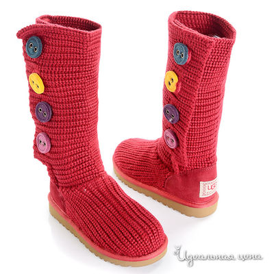 Сапоги UGG, цвет цвет красный