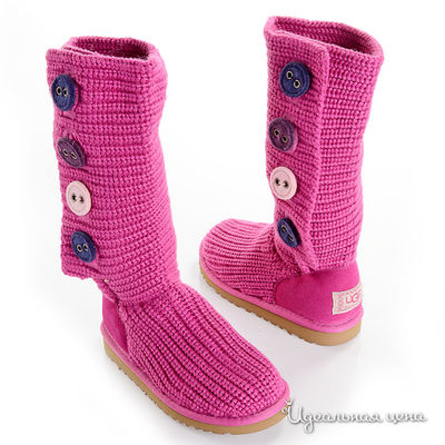 Сапоги UGG, цвет цвет малиновый