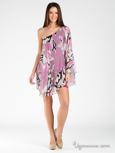 Платье Analily, цвет цвет белый / розовый / черный