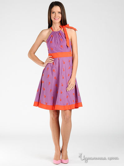 Платье Eva Franco женское, цвет сиреневый / оранжевый