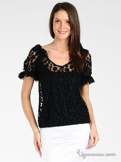 Блуза Eva Franco, цвет цвет черный