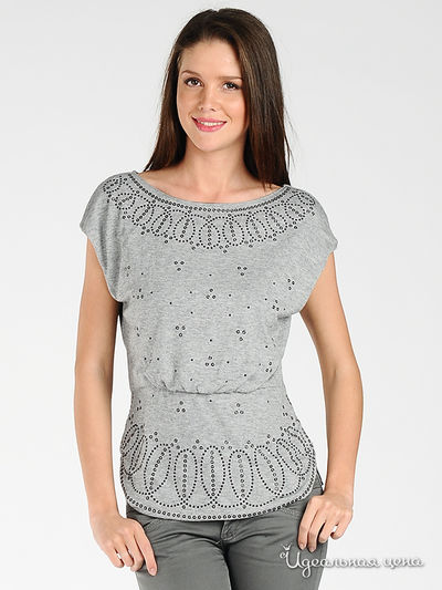 Футболка Eva Franco, цвет цвет серый