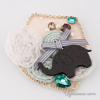 Брошь Lastoria, цвет цвет молочный