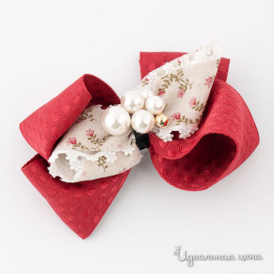 Брошь Lastoria, цвет цвет бордовый