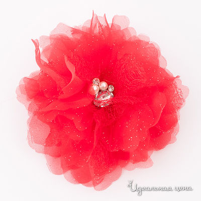 Заколка-брошь Lastoria, цвет цвет красный