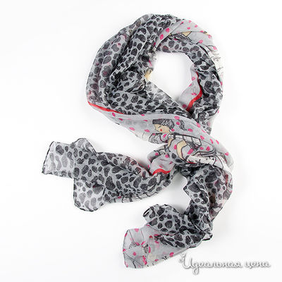 Палантин Lastoria, цвет цвет серый / черный / сиреневый