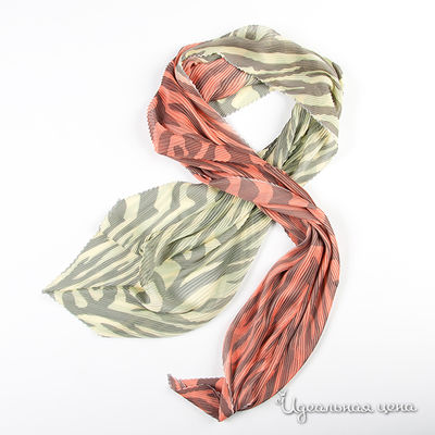 Палантин Lastoria, цвет цвет зеленый / коралловый