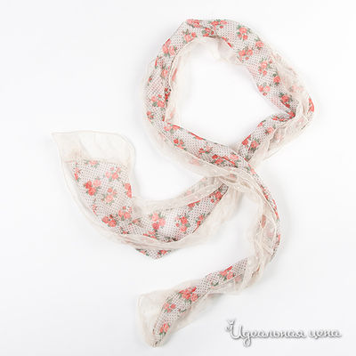 Палантин Lastoria, цвет цвет белый / розовый