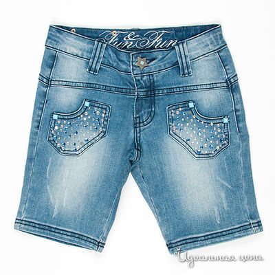 Бриджи Fun&Fun girl, цвет цвет голубой