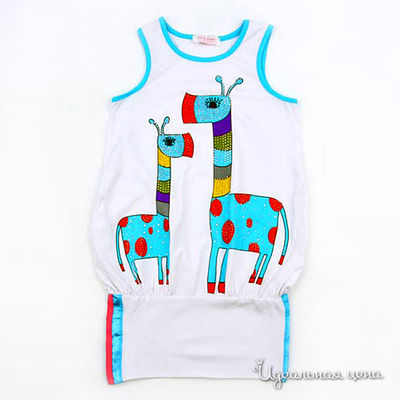 Туника Colabear, цвет цвет белый / голубой