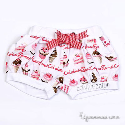 Шорты Colabear, цвет цвет белый / розовый