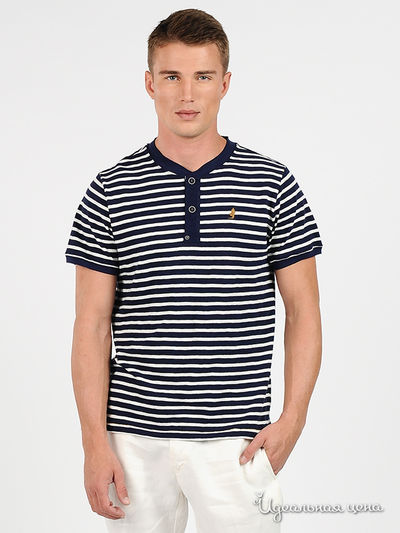 Футболка Marlboro Classics, цвет цвет синий / белый