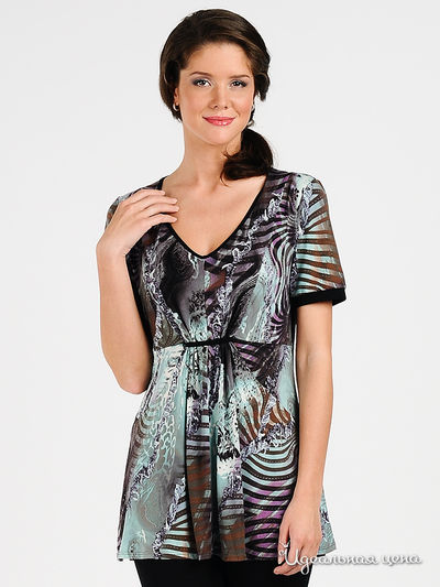 Туника Valeria Lux, цвет цвет бирюзовый / сиреневый