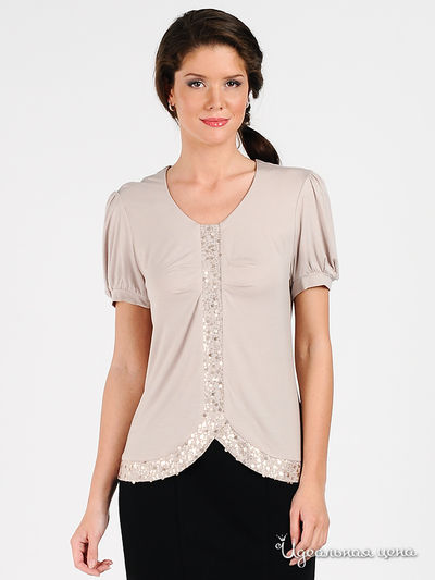 Блуза Valeria Lux, цвет цвет бежевый