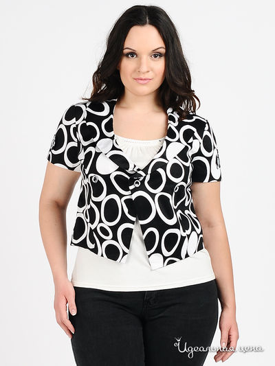 Жакет Valeria Lux, цвет цвет черный / белый