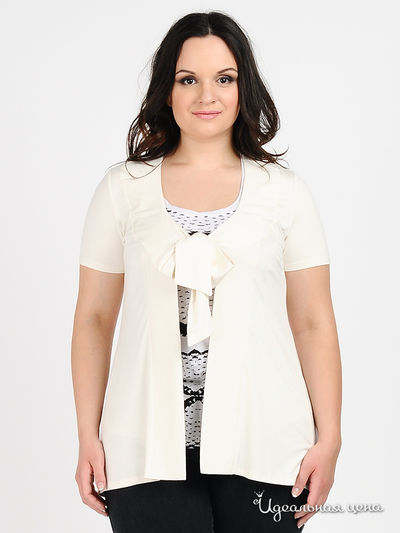 Блуза Valeria Lux, цвет цвет молочный