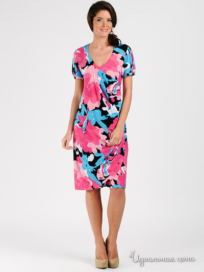 Платье Valeria Lux, цвет цвет розовый / голубой