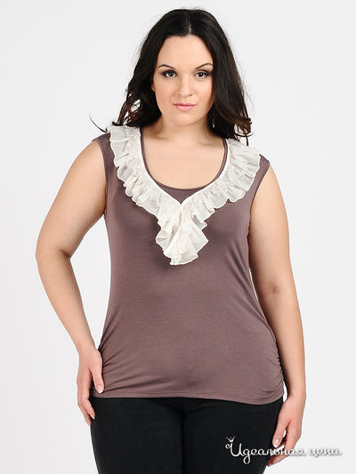 Блуза Valeria Lux, цвет цвет какао