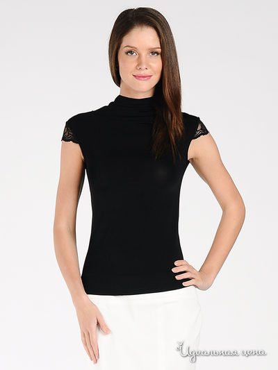 Блузка Shipilova, цвет цвет черный