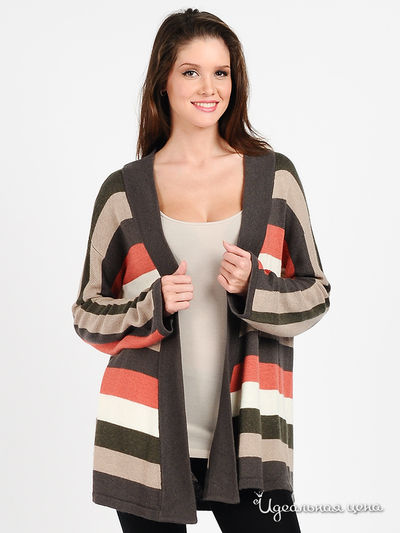 Кардиган ODE mai, цвет цвет коричневый / терракотовый