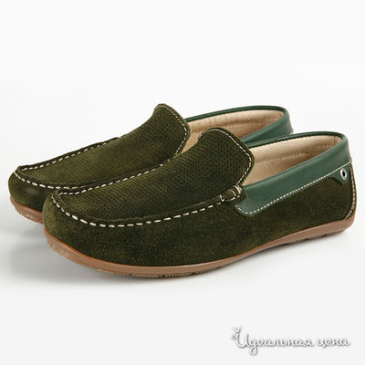 Мокасины Brudi, цвет цвет зеленый