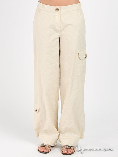 Брюки Adzhedo, цвет цвет бежевый