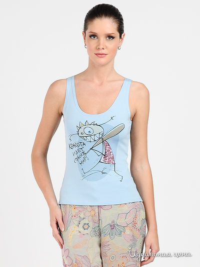 Майка Adzhedo, цвет цвет голубой