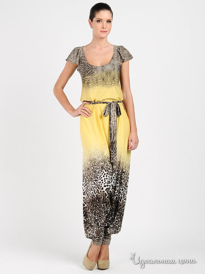 Комбинезон Adzhedo, цвет цвет белый / желтый / серый