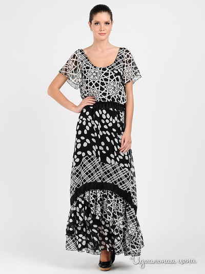 Платье Adzhedo, цвет цвет черный / белый
