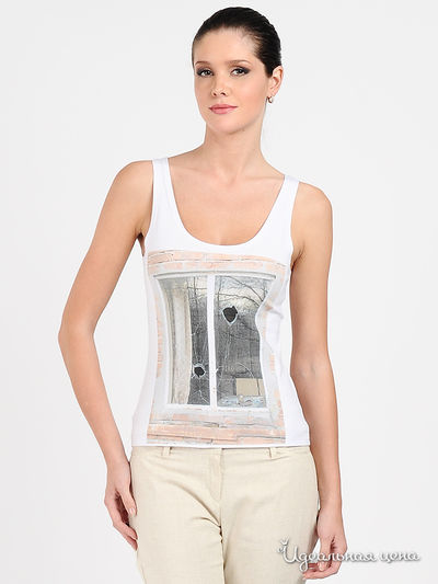 Майка Adzhedo, цвет цвет белый