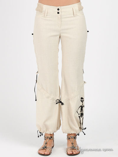 Брюки Adzhedo, цвет цвет светло-бежевый