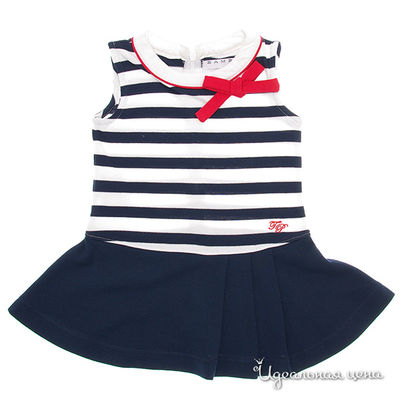 Платье Tutto piccolo, цвет цвет синий / белый