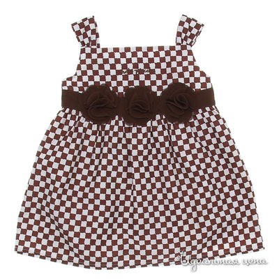Платье Tutto piccolo, цвет цвет коричневый / белый