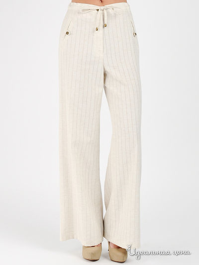 Брюки Мультибренд, цвет цвет бежевый