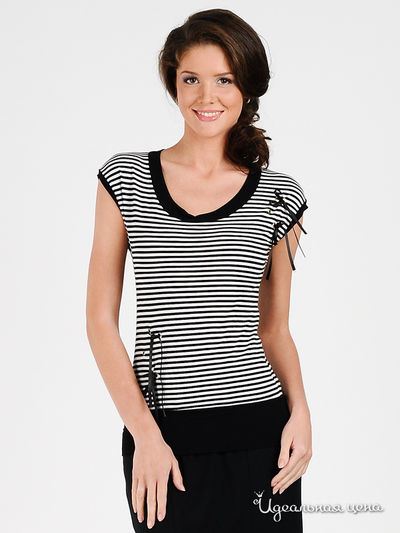 Блузка Vlaran, цвет цвет черный / белый