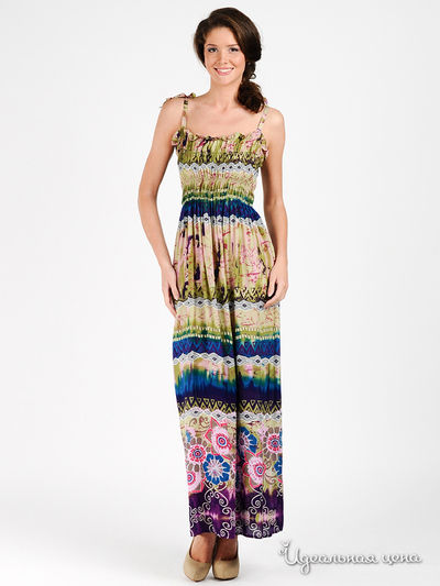 Платье Vlaran, цвет цвет салатовый / мультиколор