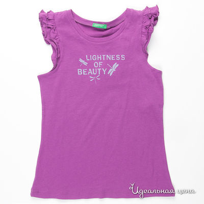 Футболка Benetton Bambini, цвет цвет фиолетовый