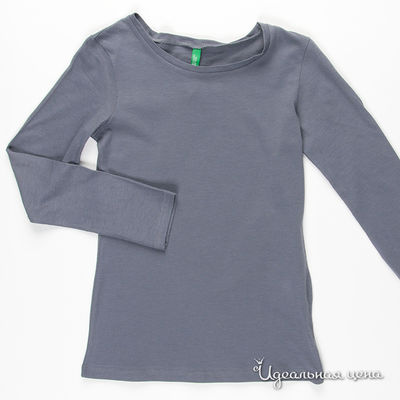 Лонгслив Benetton Bambini, цвет цвет серо-голубой