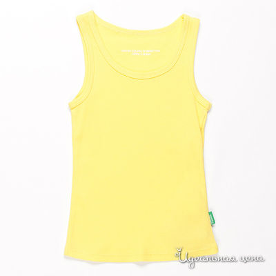 Майка Benetton Bambini, цвет цвет желтый