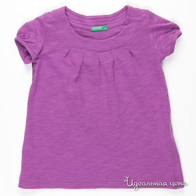 Футболка Benetton Bambini, цвет цвет сиреневый