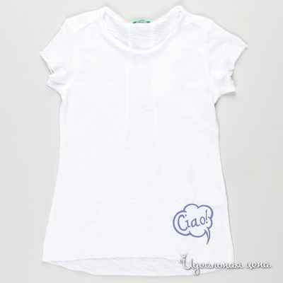 Футболка Benetton Bambini, цвет цвет белый