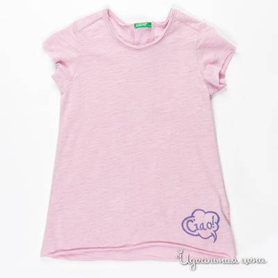 Футболка Benetton Bambini, цвет цвет розовый