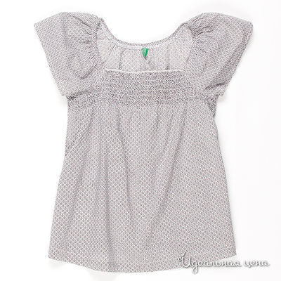 Блуза Benetton Bambini, цвет цвет белый