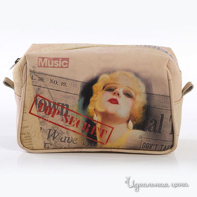 Косметичка Кажан, цвет цвет бежевый