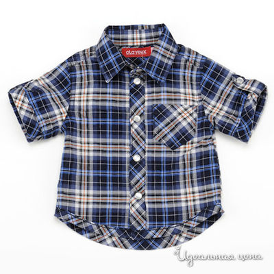 Рубашка Clayeux для мальчика, цвет темно-синий / белый / бежевый