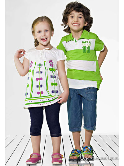 Поло Valenza, цвет цвет зеленый / бежевый